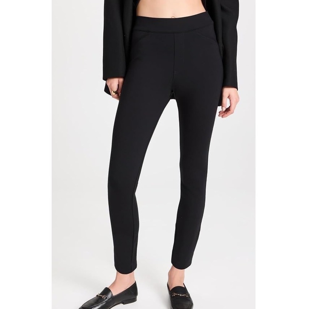Spanx The Perfect Pant Slim Skinny Ankle‎ Black Ponte Trousers Large